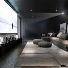 A Sony projector highlighting a screen in a home theater.